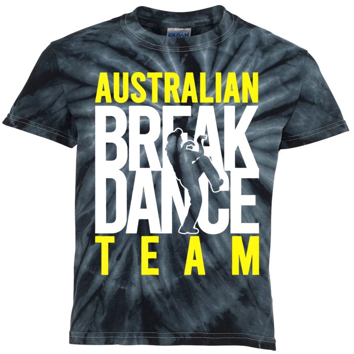 Australian Breakdance Team Costume Break Dancer Matching Kids Tie-Dye T-Shirt