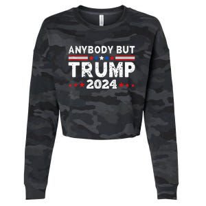 Anybody But Trump 2024 Cropped Pullover Crew