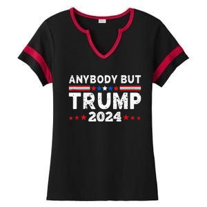 Anybody But Trump 2024 Ladies Halftime Notch Neck Tee