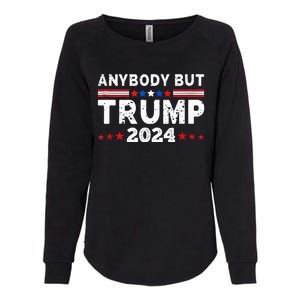 Anybody But Trump 2024 Womens California Wash Sweatshirt