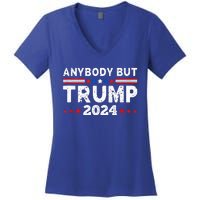 Anybody But Trump 2024 Women's V-Neck T-Shirt