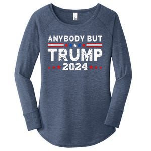 Anybody But Trump 2024 Women's Perfect Tri Tunic Long Sleeve Shirt