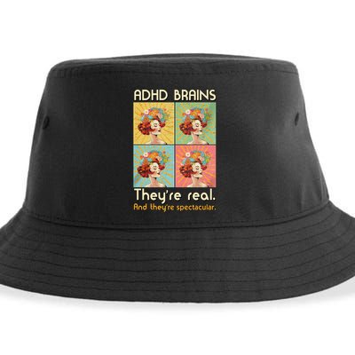 Adhd Brains Theyre Real And Theyre Spectacular Neurodiversity Sustainable Bucket Hat