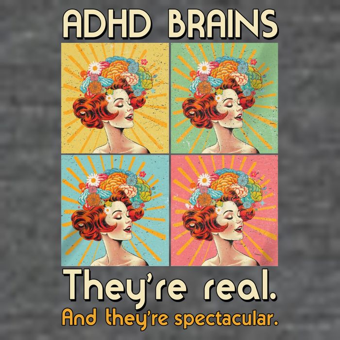 Adhd Brains Theyre Real And Theyre Spectacular Neurodiversity 7-Panel Snapback Hat