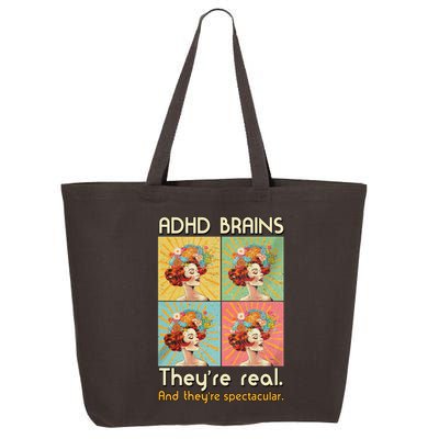Adhd Brains Theyre Real And Theyre Spectacular Neurodiversity 25L Jumbo Tote