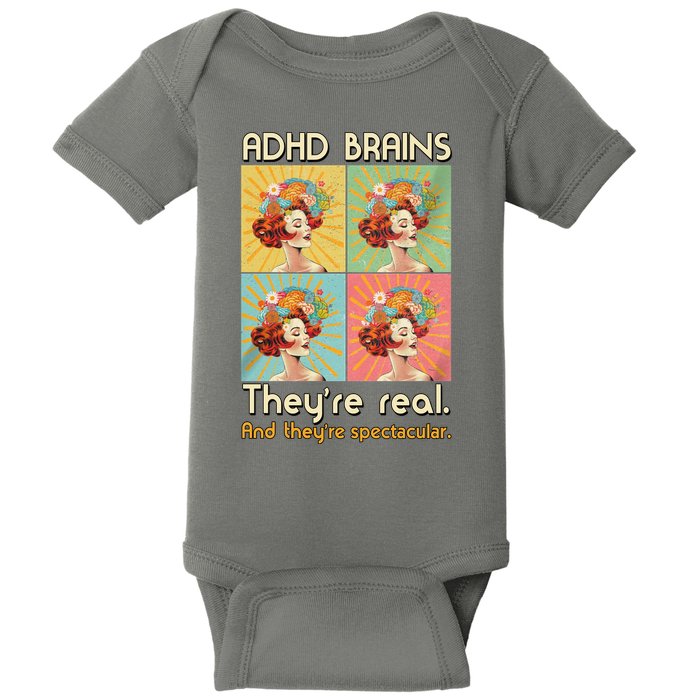 Adhd Brains Theyre Real And Theyre Spectacular Neurodiversity Baby Bodysuit