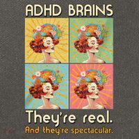 Adhd Brains Theyre Real And Theyre Spectacular Neurodiversity Cotton Canvas Backpack