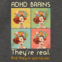 Adhd Brains Theyre Real And Theyre Spectacular Neurodiversity Vector Backpack