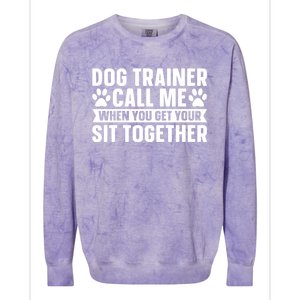 Animal Behaviorist Training Gift Dog Trainer Gift Colorblast Crewneck Sweatshirt