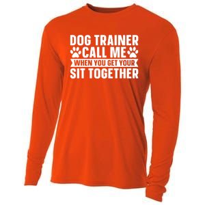 Animal Behaviorist Training Gift Dog Trainer Gift Cooling Performance Long Sleeve Crew