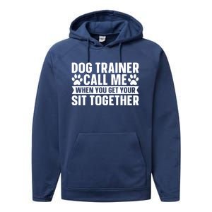 Animal Behaviorist Training Gift Dog Trainer Gift Performance Fleece Hoodie