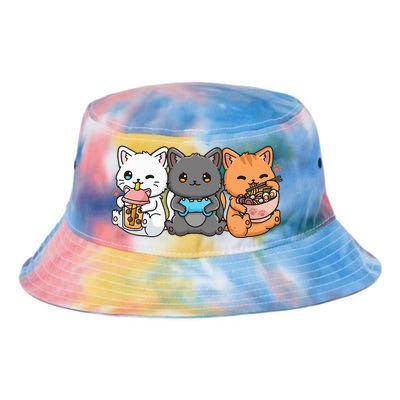 Anime Boba Tea Bubble Tea Gaming Gamer Ramen Cat Tie Dye Newport Bucket Hat