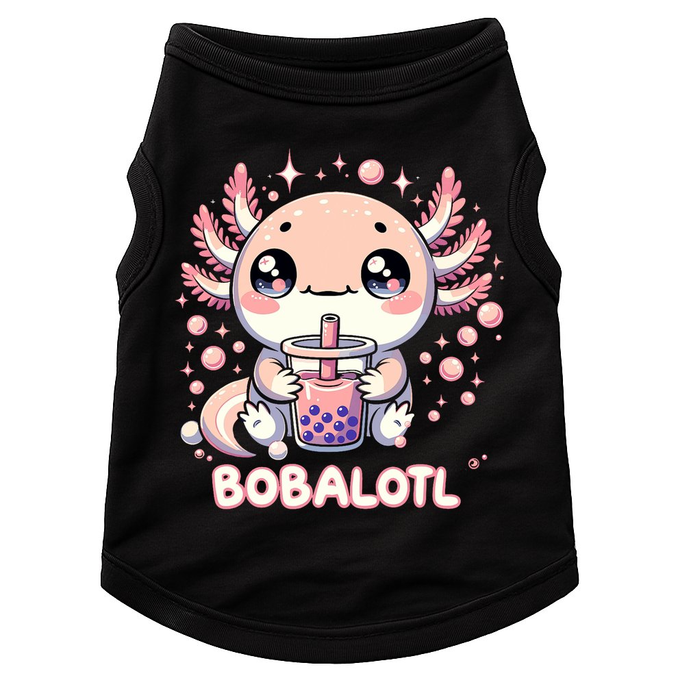 Axolotl Boba Tea Kawaii Anime Cute Doggie Tank