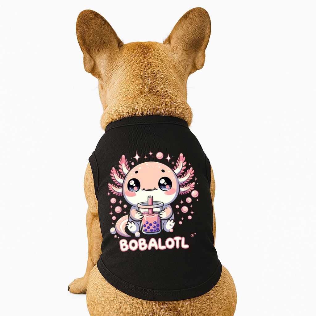 Axolotl Boba Tea Kawaii Anime Cute Doggie Tank