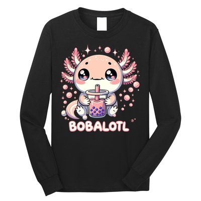 Axolotl Boba Tea Kawaii Anime Cute Long Sleeve Shirt