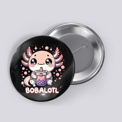 Axolotl Boba Tea Kawaii Anime Cute Button