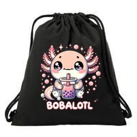 Axolotl Boba Tea Kawaii Anime Cute Drawstring Bag