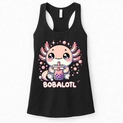 Axolotl Boba Tea Kawaii Anime Cute Womens Tank Top