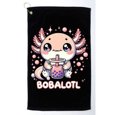 Axolotl Boba Tea Kawaii Anime Cute Golf Towel
