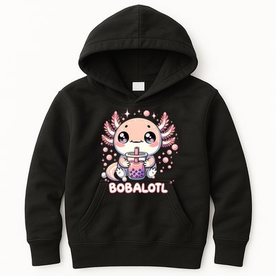 Axolotl Boba Tea Kawaii Anime Cute Kids Hoodie