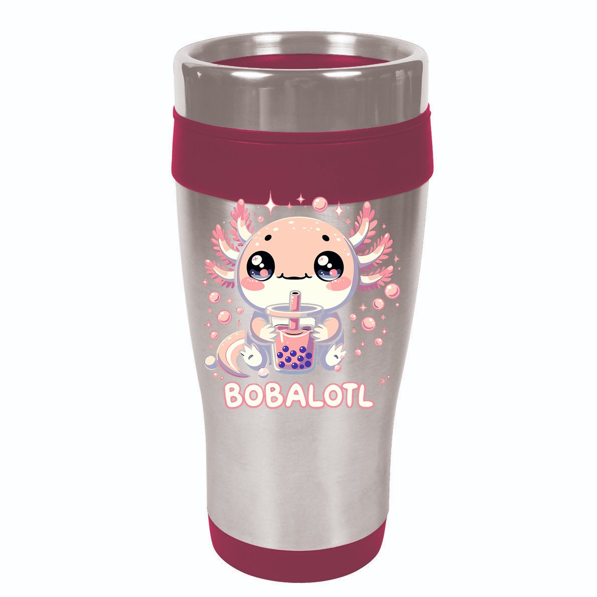 Axolotl Boba Tea Kawaii Anime Cute Wool Snapback Cap
