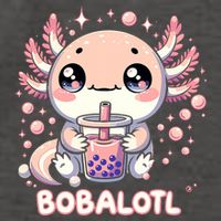 Axolotl Boba Tea Kawaii Anime Cute Vector Backpack