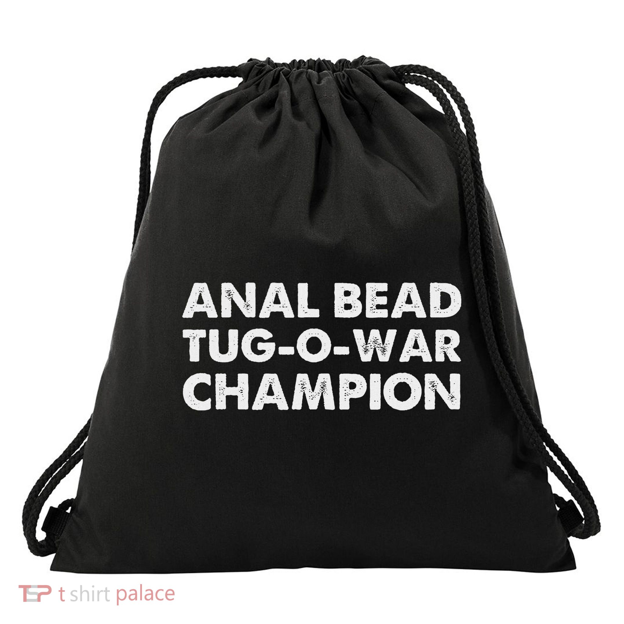 Anal Bead Tug O War Champion Drawstring Bag