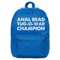 Anal Bead Tug O War Champion 16 in Basic Backpack