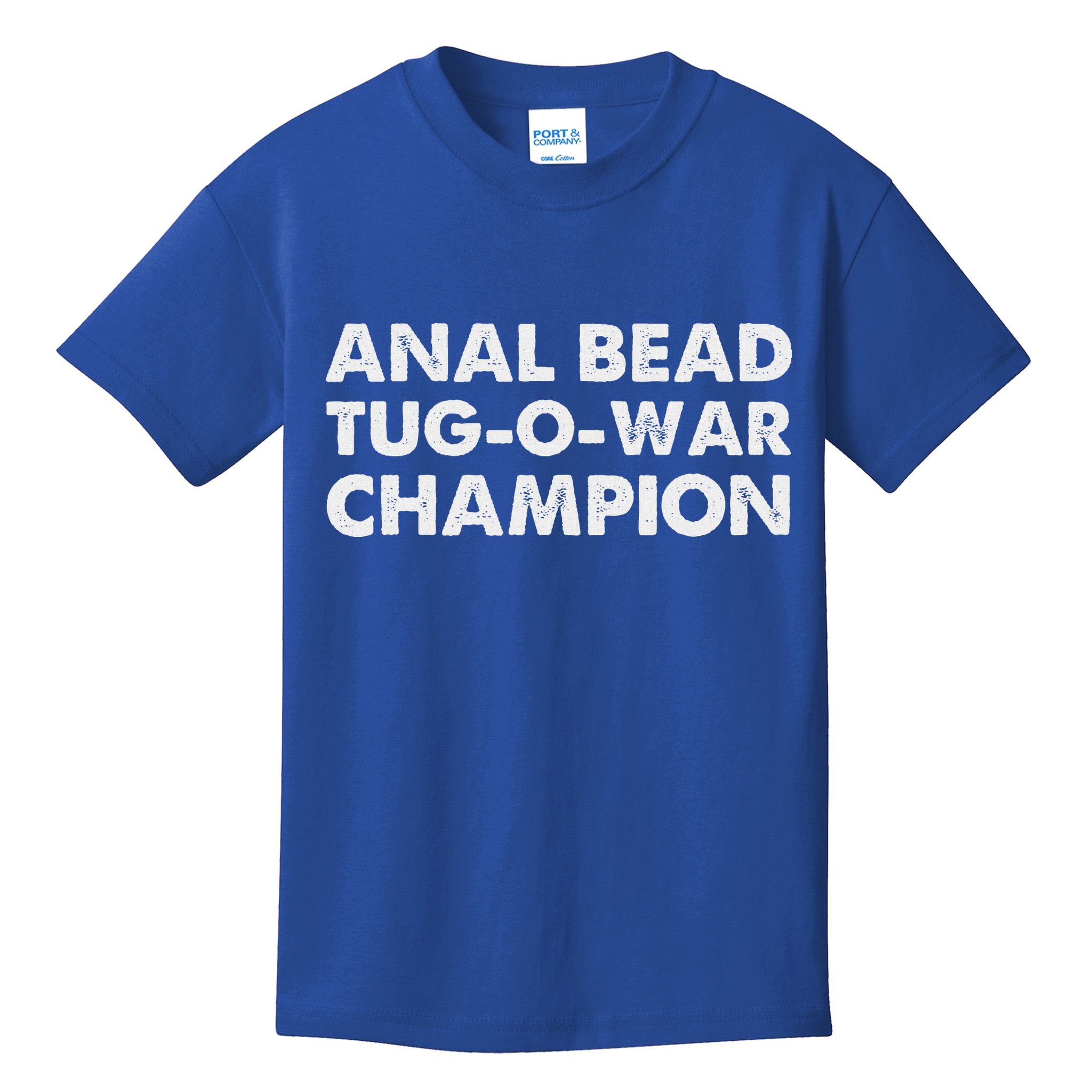 Anal Bead Tug O War Champion Kids T-Shirt