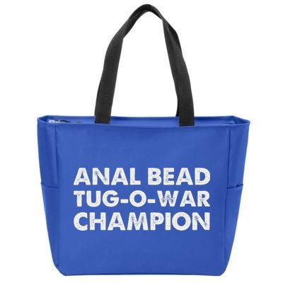 Anal Bead Tug O War Champion Zip Tote Bag