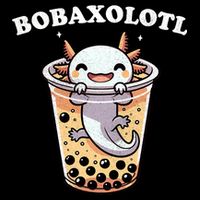 Axolotl Boba Tea Bubble Tea Milk Tea Anime Axolotl Funny Cooling Performance Crew T-Shirt