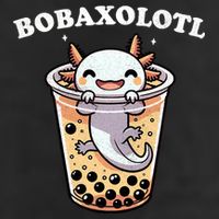 Axolotl Boba Tea Bubble Tea Milk Tea Anime Axolotl Funny 11oz C Handle Ceramic Mug