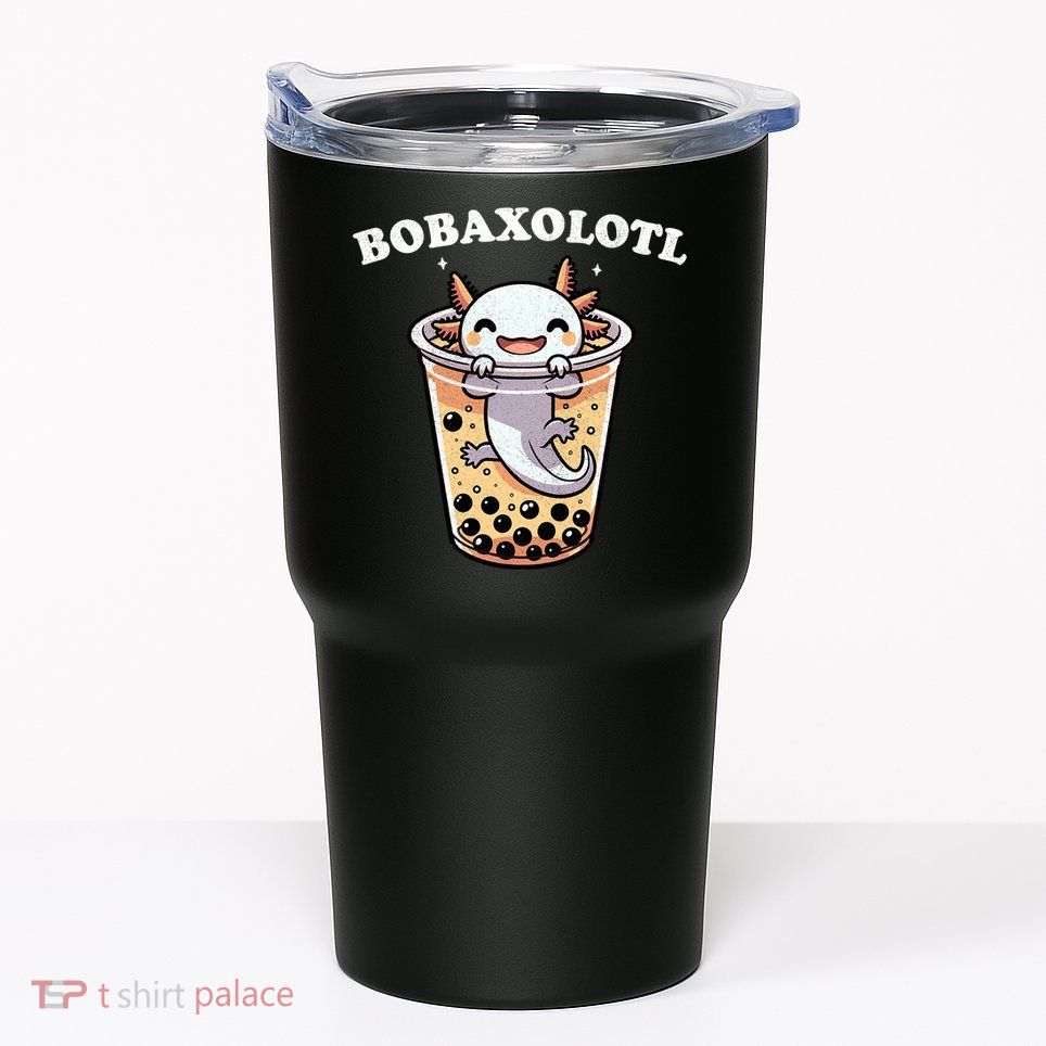 Axolotl Boba Tea Bubble Tea Milk Tea Anime Axolotl Funny Tumbler