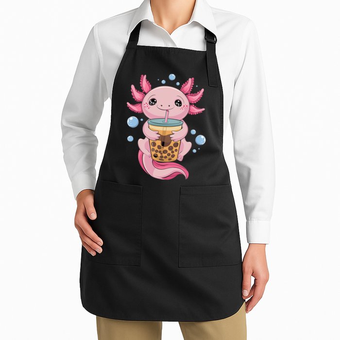 Axolotl Boba Tea Bubble Tea Kawaii Axolotl Apron