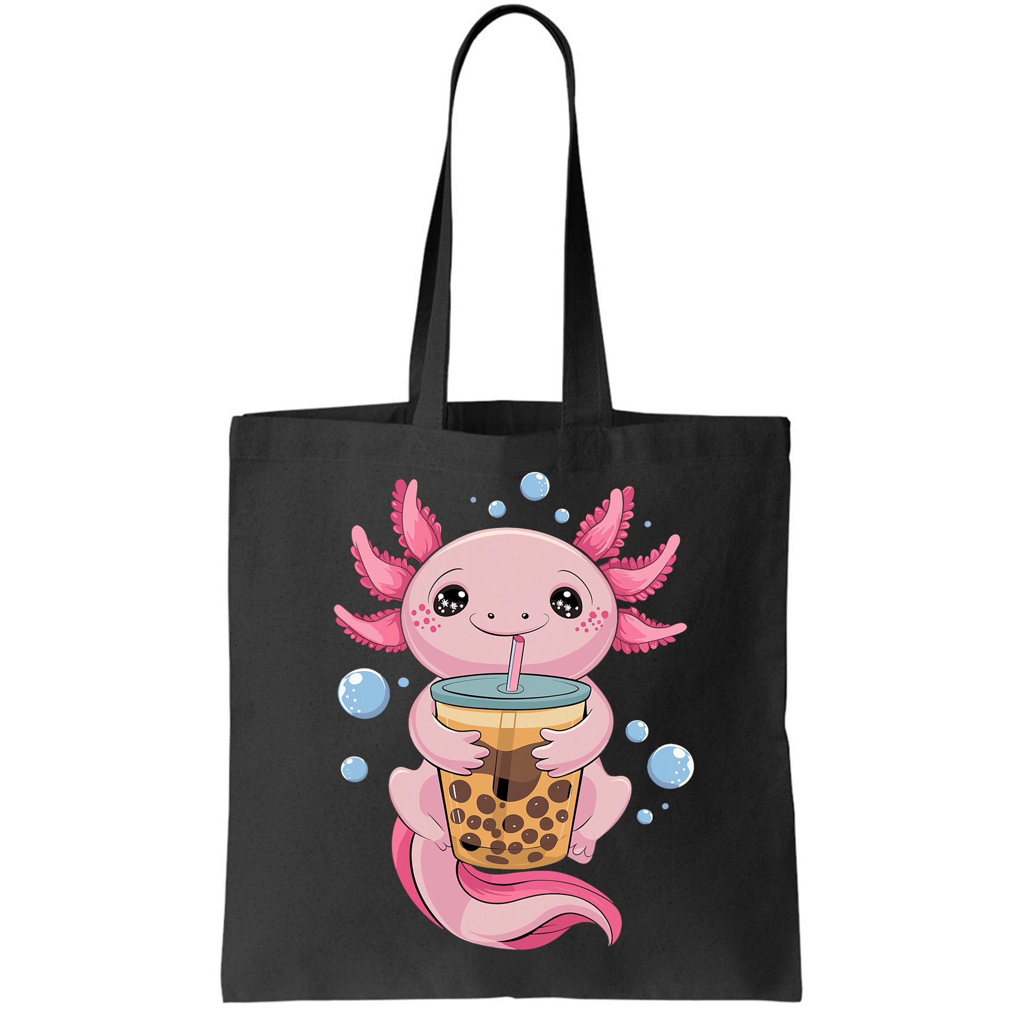 Axolotl Boba Tea Bubble Tea Kawaii Axolotl Bag