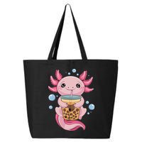 Axolotl Boba Tea Bubble Tea Kawaii Axolotl 25L Jumbo Tote