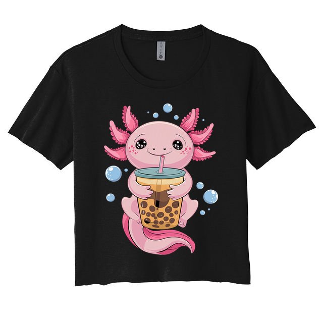 Axolotl Boba Tea Bubble Tea Kawaii Axolotl Crop Top