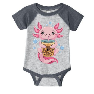 Axolotl Boba Tea Bubble Tea Kawaii Axolotl Infant Baby Jersey Bodysuit