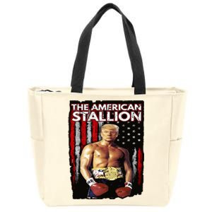 America Boxer Trump Rocky Trump Meme Trump 2024 Zip Tote Bag