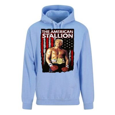 America Boxer Trump Rocky Trump Meme Trump 2024 Unisex Surf Hoodie