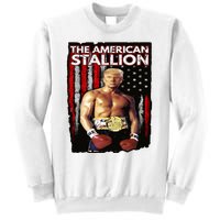 America Boxer Trump Rocky Trump Meme Trump 2024 Sweatshirt