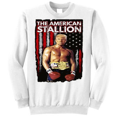 America Boxer Trump Rocky Trump Meme Trump 2024 Sweatshirt