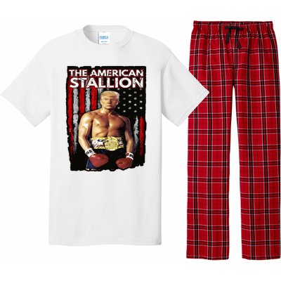 America Boxer Trump Rocky Trump Meme Trump 2024 Pajama Set