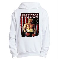 America Boxer Trump Rocky Trump Meme Trump 2024 Urban Pullover Hoodie