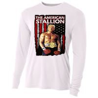 America Boxer Trump Rocky Trump Meme Trump 2024 Cooling Performance Long Sleeve Crew