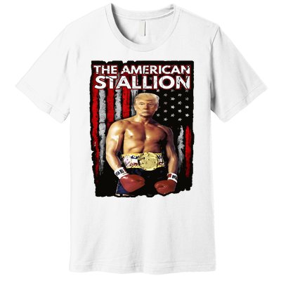 America Boxer Trump Rocky Trump Meme Trump 2024 Premium T-Shirt