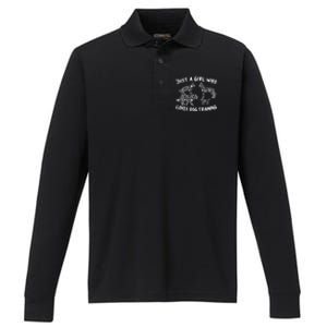 Animal Behaviorist Training Gift Dog Trainer Cool Gift Performance Long Sleeve Polo