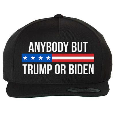 Anybody But Trump Or Biden Wool Snapback Cap