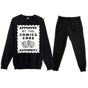 Approved By The Comics Code Authority Premium Crewneck Sweatsuit Set