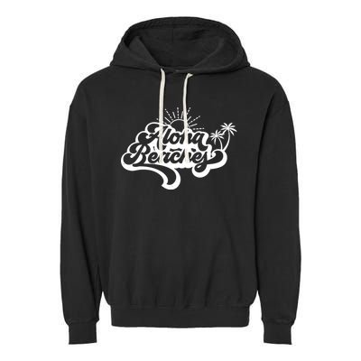 Aloha Beaches Tropical Vacation Garment-Dyed Fleece Hoodie
